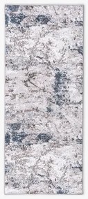 Koberec LONG s ošúchaným vzorom sivo-tmavomodrý 80x300 cm