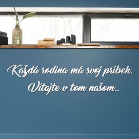 DUBLEZ | 3d Nápis z dreva na stenu - Vitajte v našom príbehu