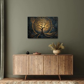 Obraz – Strom so zlatou aurou (70x50 cm)