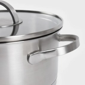 Sada šiestich hrncov EATALY strieborné 721786