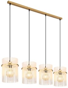 Globo 15698-4HM - Luster na lanku GORLEY 4xE27/60W/230V zlatá