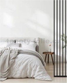 Predeľovacie panely, čierny mat 3D lamely, rozmer 2750 x 580 x 65 mm, IMPOL TRADE