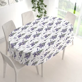 Biante Dekoračný oválny obrus PML-084 Lavender 140x200 cm