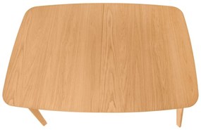 Rozkladací stôl kennan 120 (150) x 80 cm prírodný MUZZA