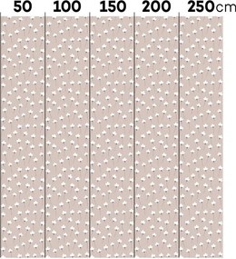 Tapeta sedmokrásky na púdrovo ružovej 280x50 cm