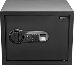 Digitálny trezor na odtlačok prsta BestBerg BBSB-2F / 30 x 38 x 30 cm / čierna