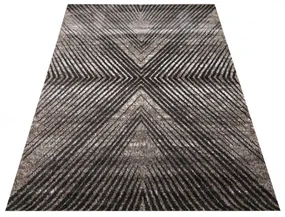 Moderný koberec so zaujímavým geometrickým vzorom opakujúcich sa diagonálnych čiar Šírka: 60 cm | Dĺžka: 100 cm