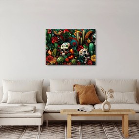 Sklenený obraz - Mexický koncept (70x50 cm)