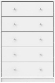 Biela komoda 72x108x30 cm May – Tvilum