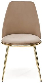 JEDÁLENSKÁ STOLIČKA KALEY BÉŽOVÁ BLUVEL 28 + ZLATÁ