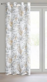 ZÁVES NA KRÚŽKOCH LAYLA 140X250 CM VZOROVANÁ