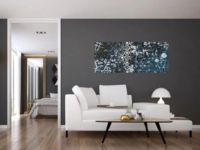 Obraz s kvetinovým dekorom (120x50 cm)