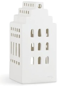 Biely keramický svietnik Kähler Design Urbania Lighthouse Manor