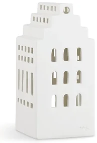 Biely keramický svietnik Kähler Design Urbania Lighthouse Manor