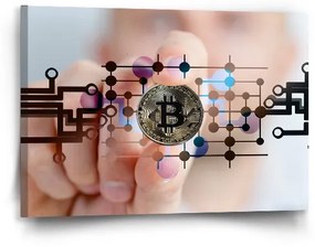 Sablio Obraz Bitcoin - 60x40 cm