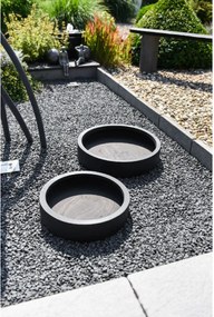 Miska na dekorácie CIRCULO, sklolaminát, Ø 40 cm, antracit