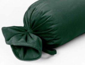 Biante Zamatový vankúš valec bonbon Velvet Prémium SVP-040 Lesná zelená 15x40 cm