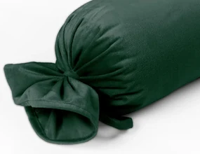 Biante Zamatový vankúš valec bonbon Velvet Prémium SVP-040 Lesná zelená 15x60 cm