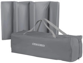 Ricokids Cestovná postieľka + matrac + taška125 x 65 x 78 cm RK-240 sivá