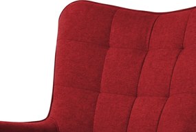 Kreslo Victoria, červená látka