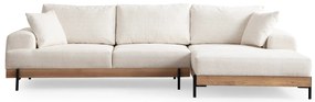 Elegantná rohová pohovka Eti 280 X 170 cm, pravá, biela