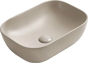 Mexen Rita, umývadlo na dosku 45x32x14 cm, béžová matná, 21084566