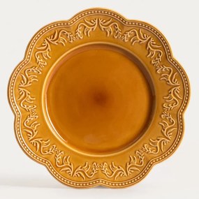 Dekoračný tanier SALTIS jantárový 750878