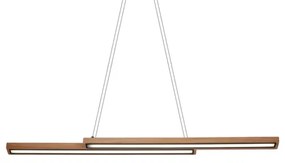 Drevený LED luster na lankách SENTO LED/19W/230V