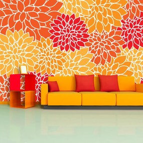 Sablio Tapeta Barevné květiny - 125x75 cm