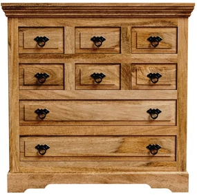 Komoda Guru 90x90x45 indický masív mango Mango natural