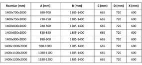 Mexen Velar, sprchový kút s posuvnými dverami 140 x 90 cm, 8mm číre sklo, brúsená oceľ, 871-140-090-01-97