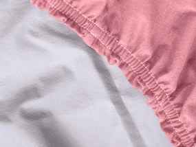 Nepremokavá plachta do detskej postieľky JERSEY 60x120 cm ružová