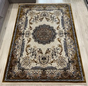 HU Hnedý orientálny koberec King 29020-BROWN/BROWN Rozmer: 80x150 cm