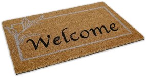 Bestent Vstupná čistiaca rohož PVC a Kokos 40x60cm Welcome White