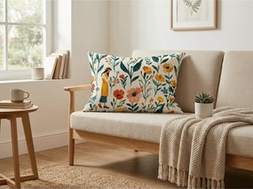 Bavlnená obliečka na vankúš FLOVINA POLY 50x70 cm, farebný