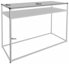 Stolík Dura Steel 100cm kov čierny