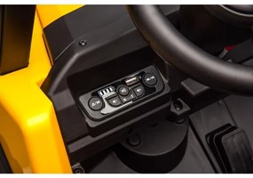 Elektrické autíčko CAT 60W/7500 mAh žltá/čierna + DO