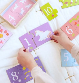 A Little Lovely Company - priradzovacie puzzle – jednorožce