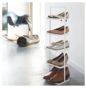 Biely kovový stojan na topánky Tower Shoe Rack – YAMAZAKI
