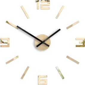 Moderné nástenné hodiny ARABIC GOLD-MIRROR goldmirror