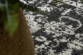 Koberec ORGANIC 2762 čierny / krémový