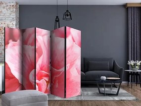Paraván - Pink azalea flowers II [Room Dividers] Veľkosť: 225x172, Verzia: Akustický