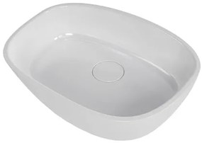 Umývadlo na dosku SAT Aula 50x36 cm bez otvoru pre batériu, bez prepadu SATAU5036, 1 ks