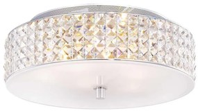 Ideal Lux - LED Krištáľové stropné svietidlo ROMA 6xG9/3W/230V pr. 40 cm chróm