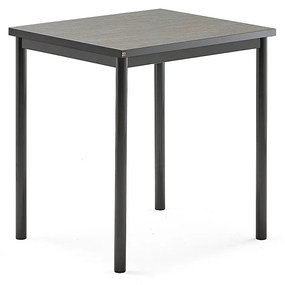 Stôl SONITUS, 700x600x720 mm, linoleum - tmavošedá, antracit
