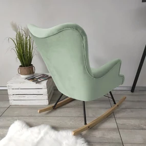 Hojdacie kreslo v škandinávskom štýle Blanco, Farby: Magic Velvet 2222