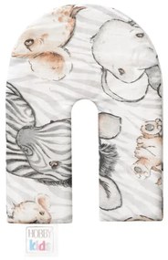 Chránič na detskú postieľku zebra / lev / slon, 100 cm