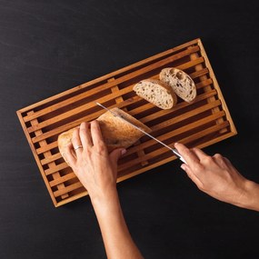 Doska na krájanie chleba Teak 43 x 22,8 x 3,5 cm - GAYA Wooden - 593732