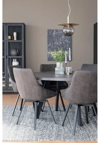 Sivá otočná stolička Alison - Rowico