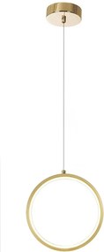 Toolight Toolight, LED závesné svietidlo 7W, 4000K, 500lm, G112-CP, zlatá, OSW-09707